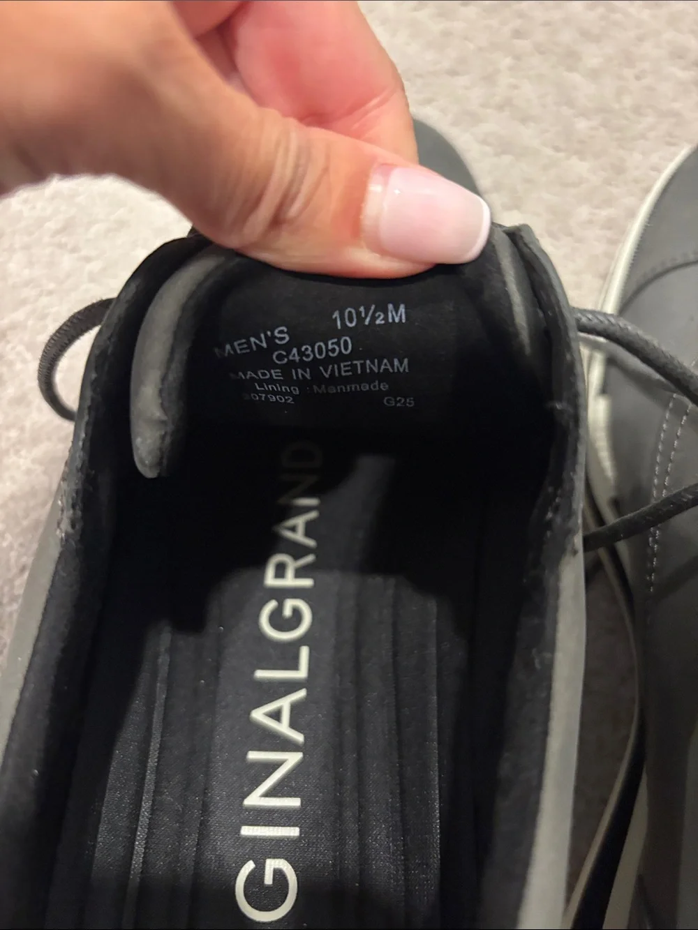 Cole Haan Men's Black Oxford Lace-Up Shoes